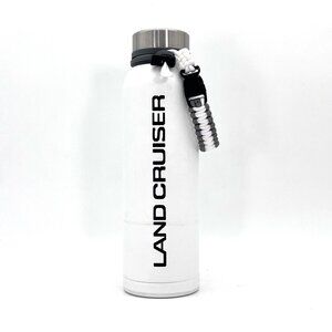 Toyota Land Cruiser Insulated Water Bottle h2go Paracord Tactical Strap White